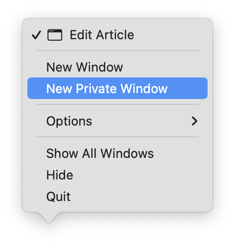 safari not working in private mode